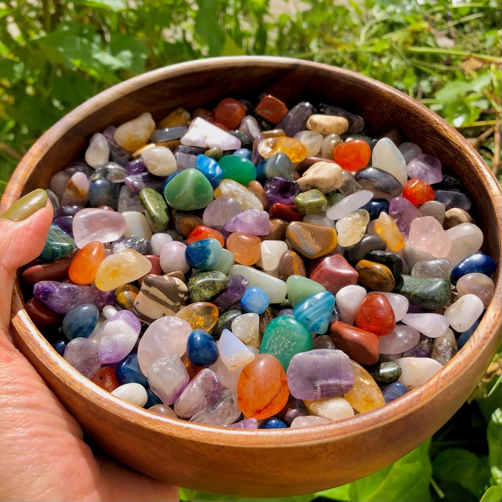 ☽ 3LB Fairy Mixed (Small/Chips) Tumbled Healing Crystals ☾